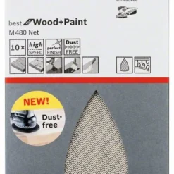 Bosch Schleifblatt M480 Net, Best For Wood And Paint, 100 X 150 Mm, 100, 10er-Pack (2 608 621 208)