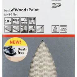 Bosch Schleifblatt M480 Net, Best For Wood And Paint, 100 X 150 Mm, 120, 10er-Pack (2 608 621 209)