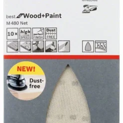 Bosch Schleifblatt M480 Net, Best For Wood And Paint, 100 X 150 Mm, 320, 10er-Pack (2 608 621 214)