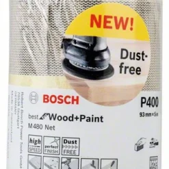 Bosch Schleifrolle M480 Net Best For Wood And Paint, 93 Mm X 5 M, 400 (2 608 621 287)