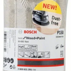 Bosch Schleifrolle M480 Net Best For Wood And Paint, 115 Mm X 5 M, 150 (2 608 621 291)