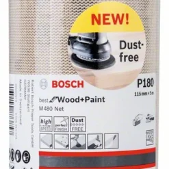 Bosch Schleifrolle M480 Net Best For Wood And Paint, 115 Mm X 5 M, 180 (2 608 621 292)