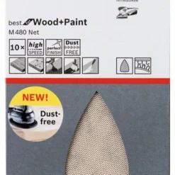 Bosch Schleifblatt M480 Net, Best For Wood And Paint, 100 X 150 Mm, 220, 10er-Pack (2 608 621 212)