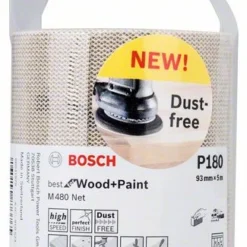 Bosch Schleifrolle M480 Net Best For Wood And Paint, 93 Mm X 5 M, 180 (2 608 621 283)