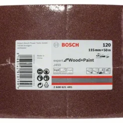 Bosch Schleifrolle J450 Expert For Wood And Paint, 115 Mm X 50 M, 120 (2 608 621 485)