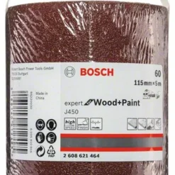 Bosch Schleifrolle J450 Expert For Wood And Paint, 115 Mm X 5 M, 60 (2 608 621 464)