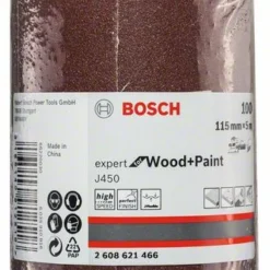 Bosch Schleifrolle J450 Expert For Wood And Paint, 115 Mm X 5 M, 100 (2 608 621 466)