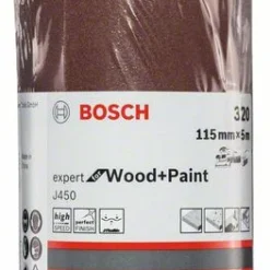 Bosch Schleifrolle J450 Expert For Wood And Paint, 115 Mm X 5 M, 320 (2 608 621 472)