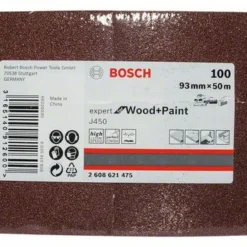 Bosch Schleifrolle J450 Expert For Wood And Paint, 93 Mm X 50 M, 100 (2 608 621 475)