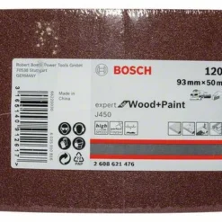 Bosch Schleifrolle J450 Expert For Wood And Paint, 93 Mm X 50 M, 120 (2 608 621 476)