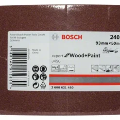 Bosch Schleifrolle J450 Expert For Wood And Paint, 93 Mm X 50 M, 240 (2 608 621 480)