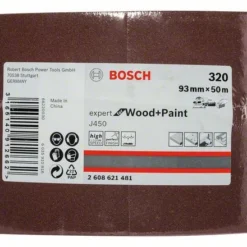 Bosch Schleifrolle J450 Expert For Wood And Paint, 93 Mm X 50 M, 320 (2 608 621 481)