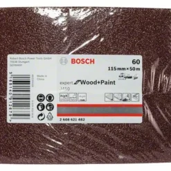 Bosch Schleifrolle J450 Expert For Wood And Paint, 115 Mm X 50 M, 60 (2 608 621 482)