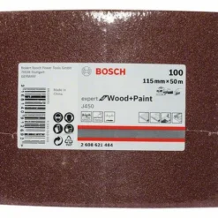 Bosch Schleifrolle J450 Expert For Wood And Paint, 115 Mm X 50 M, 100 (2 608 621 484)