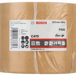 Bosch Schleifrolle C470 Best For Wood And Paint, Papierschleifrolle 115 Mm X 50 M, 400 (2 608 608 741)