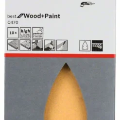 Bosch Schleifblatt C470 Für Deltaschleifer, 100 X 150 Mm, 180, 7 Löcher, 10er-Pack (2 608 608 Z97)