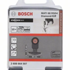Bosch Diamant-RIFF Segmentsägeblatt MATI 68 RSD4, 68 X 10 Mm, 10er-Pack (2 608 664 507)