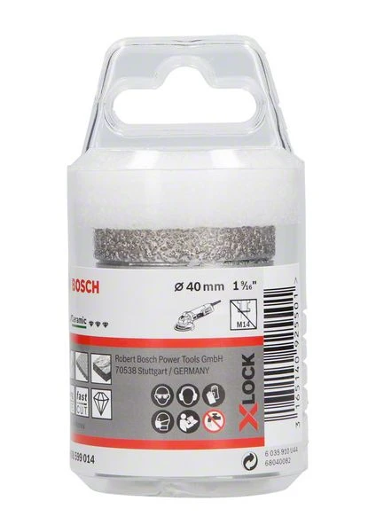Bosch Diamanttrockenbohrer X-LOCK Best For Ceramic Dry Speed, 40 X 35 Mm (2 608 599 014) – Bild 2