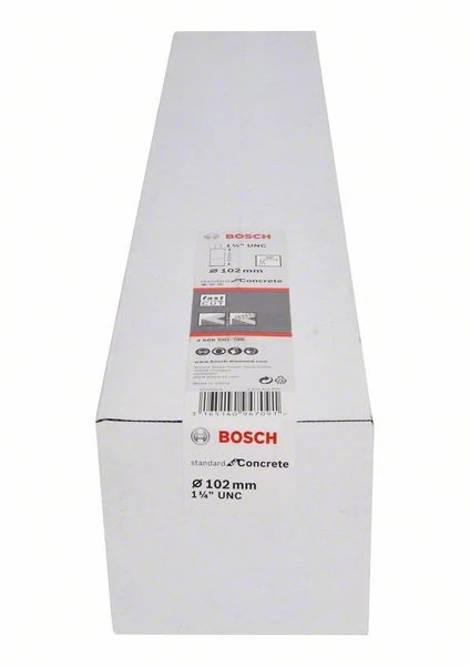 Bosch Diamantbohrkrone Standard For Concrete 1 1/4 Zoll UNC, 102 Mm, 450 Mm, 9, 10 Mm (2 608 601 740) – Bild 2