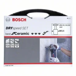Bosch Diamanttrockenbohrer-Set Dry Speed, 4-teilig, 6 - 12 Mm (2 607 017 579)