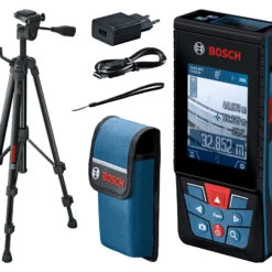 Bosch Laser-Entfernungsmesser GLM120C Mit Kamera + Stativ BT150 Mit Schutztasche