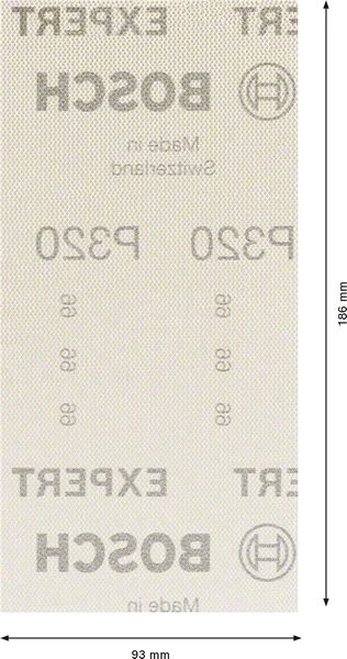 Bosch EXPERT Netzschleifblatt M480,93x186mm,K320, 50x (2 608 900 759) – Bild 3