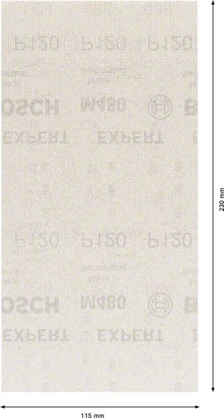 Bosch EXPERT Netzschleifblatt M480,115x230mm,K12, 10x (2 608 900 763) – Bild 3
