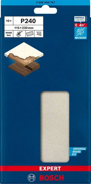 Bosch EXPERT Netzschleifblatt M480,115x230mm,K24, 10x (2 608 900 767) – Bild 2
