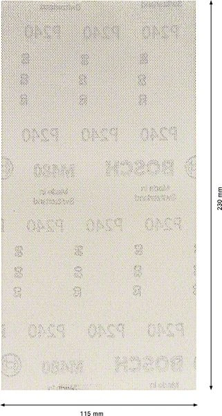 Bosch EXPERT Netzschleifblatt M480,115x230mm,K24, 10x (2 608 900 767) – Bild 3