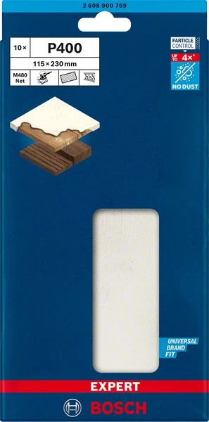 Bosch EXPERT Netzschleifblatt M480,115x230mm,K40, 10x (2 608 900 769) – Bild 2