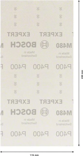 Bosch EXPERT Netzschleifblatt M480,115x230mm,K40, 10x (2 608 900 769) – Bild 3