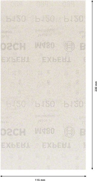 Bosch EXPERT Netzschleifblatt M480,115x230mm,K12, 50x (2 608 900 772) – Bild 3