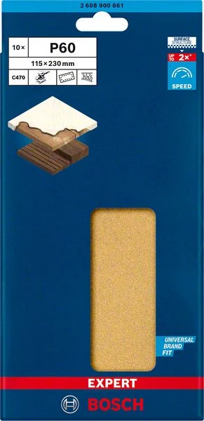 Bosch EXPERT Schleifblatt C470, 115x230mm,K60, 10x (2 608 900 861) – Bild 2