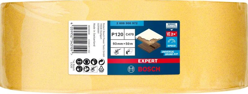 Bosch EXPERT Schleifblatt C470, 93mmx50m,K120, 1x (2 608 900 972) – Bild 2
