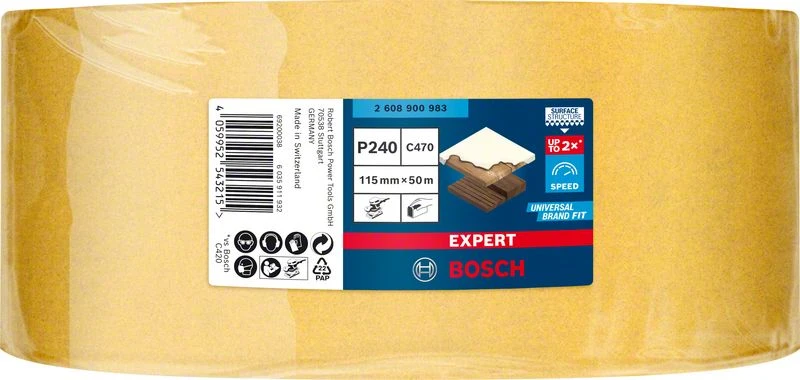 Bosch EXPERT Schleifblatt C470, 115mmx50m,K240, 1x (2 608 900 983) – Bild 2