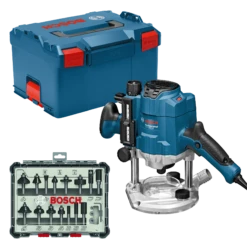 Bosch Oberfräse GOF 1250 CE Professional + 1x Fräser Set 15 Teilig 8mm In L-BOXX